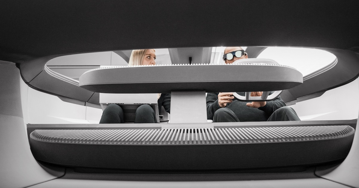 Pogled v notranjost konceptnega vozila Audi activesphere.