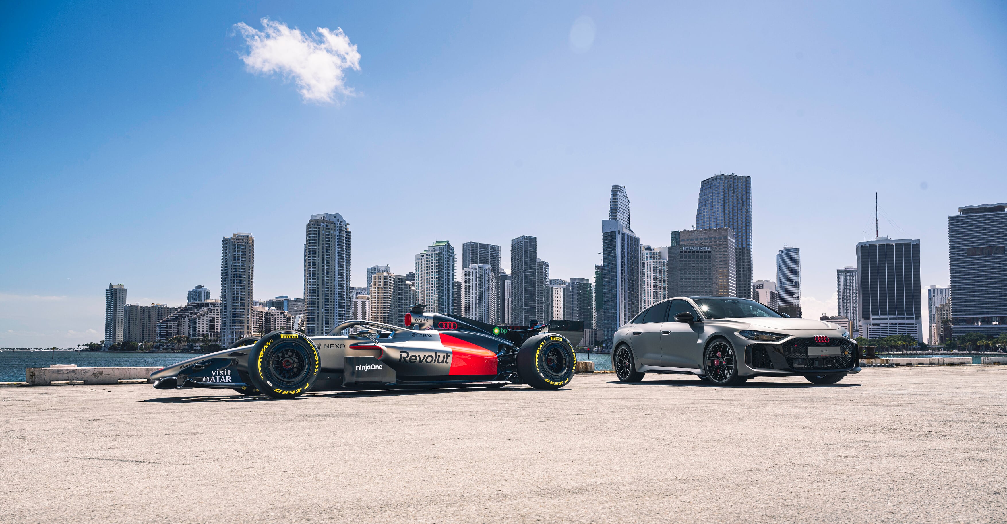 Na veliki nagradi Miamija je novi Audi RS 5 prvič nastopil v programu F1® Pirelli Hot Laps. 