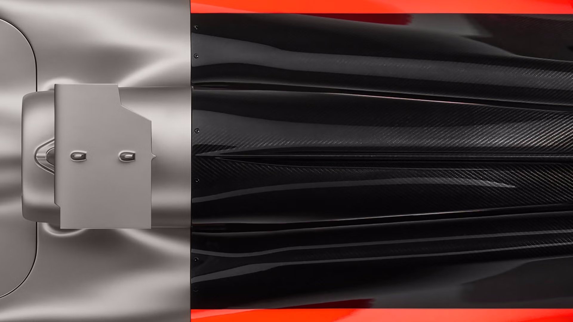 Pogled od zgoraj na voznikov prostor konceptnega vozila Audi R26 Concept.