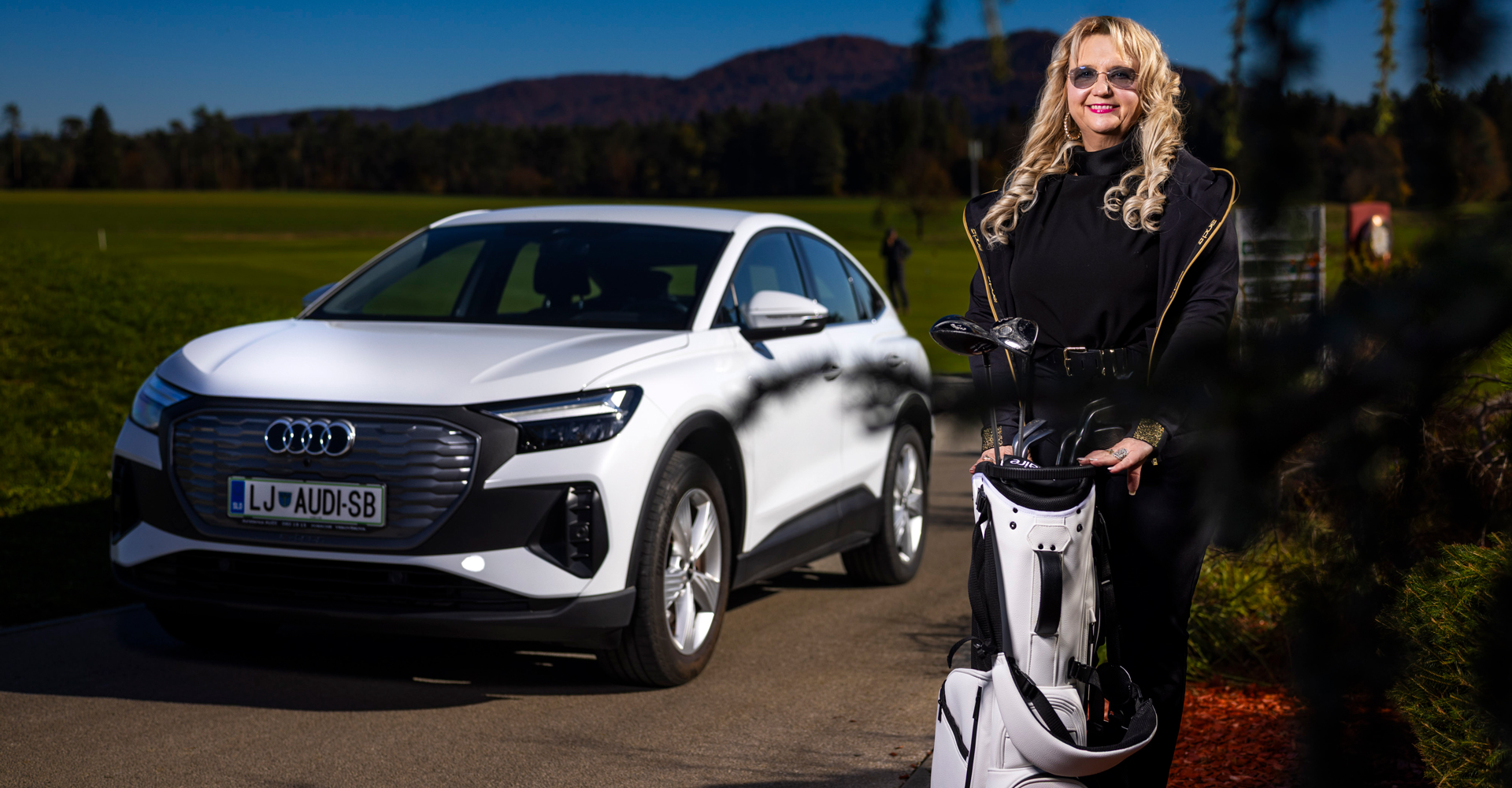 Ljudmila Bogataj in Audi Q4 Sportback e-tron