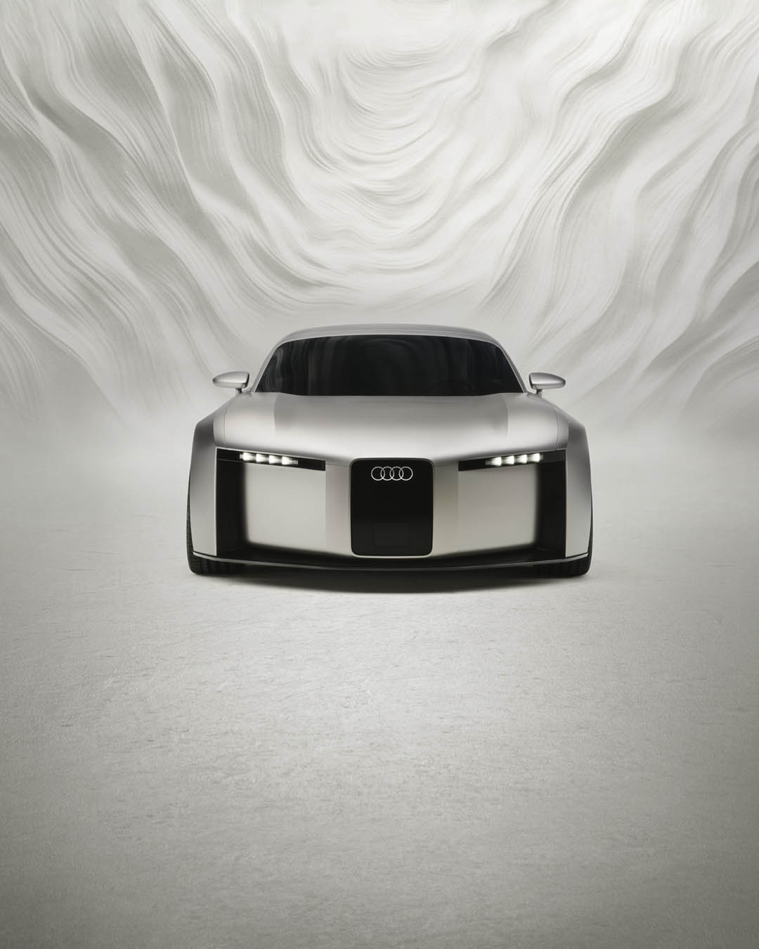 Pogled od spredaj na konceptno vozilo Audi Concept C.